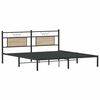 vidaXL Bed Frame without Mattress Sonoma Oak 160x200 cm Engineered Wood