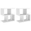 vidaXL Bedside Cabinets 2 pcs White 50x30x51,5 cm Engineered Wood