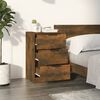 vidaXL Bedside Cabinet Smoked Oak 40x36x65 cm