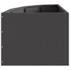 vidaXL Corner Planter Black 45 x 45 x 35 cm Steel