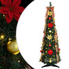 vidaXL Artificial Christmas Tree with 50 LEDs Green 125 cm PVC