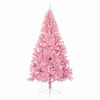 vidaXL Artificial Pre-lit Christmas Tree with 300 LEDs Pink 240 cm PVC