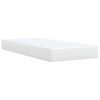 vidaXL Box Spring Bed with Mattress White 100x200 cm Faux Leather