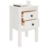 vidaXL Bedside Cabinets 2 pcs White 40x35x61.5 cm Solid Wood Pine