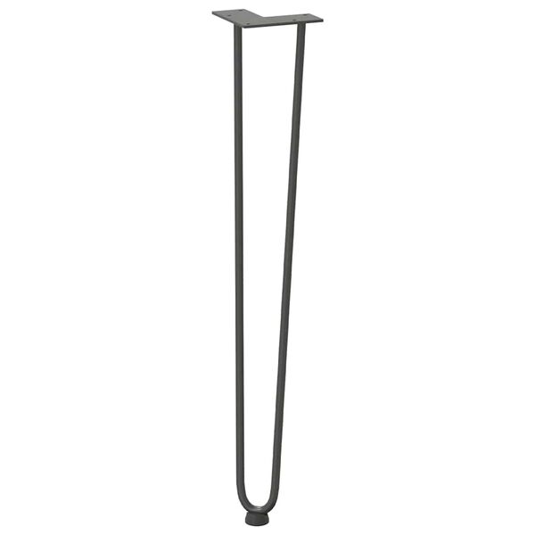 vidaXL hairpin legs for console tables for Console Table 4 pcs Anthracite 72 cm Solid Steel