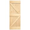 vidaXL Sliding Door with Hardware Set 80x210 cm Solid Wood Pine