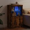 vidaXL Sideboard with LED Lights Smoked Oak 60.5x37x100 cm