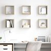 vidaXL Wall Cube Shelves 6 pcs Sonoma Oak 26x15x26 cm