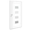 vidaXL Front Door White 100x200 cm Aluminium and PVC