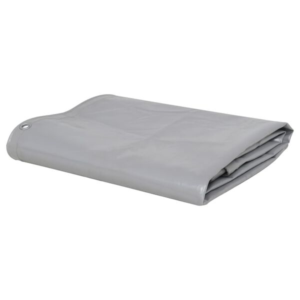 vidaXL Tarpaulin 650 g/m² 4x8 m Grey