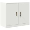 vidaXL Storage Cabinet White 80 x 40 x 70 cm Cold-Rolled Steel