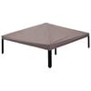 vidaXL Gazebo Cover with Roof Taupe 300 x 300 cm Polyester and Steel