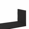 vidaXL Wall Shelves 3 pcs Black Oak 80x18x18 cm Engineered Wood