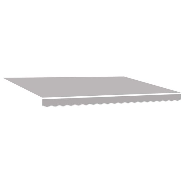 vidaXL Awning Retractable Light grey 4.5 x 3 m Polyester and metal