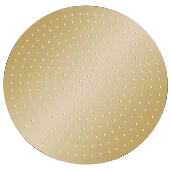 vidaXL Rain Shower Head Stainless Steel 40 cm Round Gold