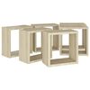 vidaXL Wall Cube Shelves 6 pcs Sonoma Oak 30x15x30 cm