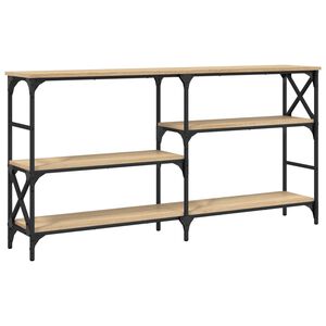 vidaXL Console Table Sonoma Oak 150x29x76.5 cm Engineered Wood