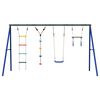 vidaXL Outdoor Swing Set with Swing. Trapeze. Ladder. Disc Swing