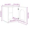 vidaXL Cat House Sonoma 53 x 52 x 62 cm Engineered Wood