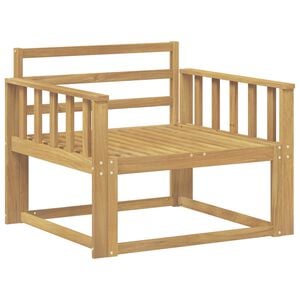 vidaXL Outdoor Middle Sofa Solid Acacia Wood White