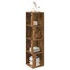 vidaXL Corner Cabinet Old Wood 33x33x132 cm Engineered Wood