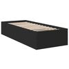 vidaXL Bed Frame without Mattress Black 90x200 cm