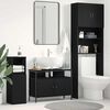 vidaXL Bathroom Sink Cabinet Black oak 80 x 30 x 60 cm Engineered Wood