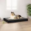 vidaXL Dog Bed Black 91,5x64x9 cm Solid Wood Pine