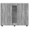 vidaXL Wooden Cabinet Grey Sonoma 88.5 x 30.5 x 73 cm Engineered Wood