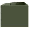 vidaXL Corner Planter Olive green 45 x 45 x 35 cm Steel