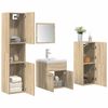 vidaXL 5 Piece Bathroom Furniture Set Sonoma Oak Engineered Wood