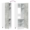 vidaXL Refrigerator Cabinet Lyon Concrete Grey 60x57x207 cm Engineered Wood