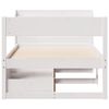 vidaXL Bed Frame without Mattress White 90x190 cm Single Solid Wood Pine