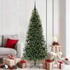 vidaXL Artificial Christmas Tree with 300 LEDs Green 180 cm PE and PVC