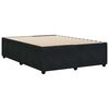 vidaXL Bed Frame without Mattress Black 140x200 cm Velvet