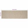 vidaXL Area Rugs Rectangular Natural and White 60 x 250 cm Jute