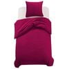 vidaXL Duvet Cover Set Burgundy 155x220/80x80 cm