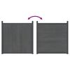 vidaXL Fence Panel WPC Grey 180x186 cm