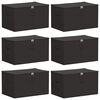 vidaXL Storage Box 6 pcs Non-woven fabric 60 x 43 x 35 cm 90.3 L