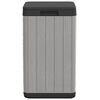 vidaXL Outdoor Garbage Bin Grey 38x38x65 cm PP