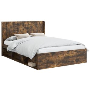 vidaXL Bed Frame with Storage and Headboard 2 pcs Engineered Wood