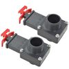 vidaXL Pool Gate Valve | Black | ABS | 1.5 inch hose fittings | Durable
