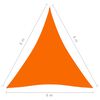 vidaXL Sunshade Sail Oxford Fabric Triangular 6x6x6 m Orange