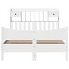 vidaXL Bed Frame without Mattress White 160x200 cm Solid Wood Pine