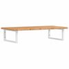 vidaXL Basin Shelf Wall Mounted Steel and Solid Wood Oak