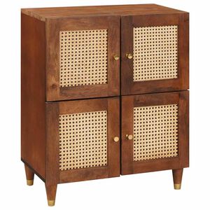 vidaXL Sideboard Brown 60 x 33.5 x 75 cm Solid Mango Wood
