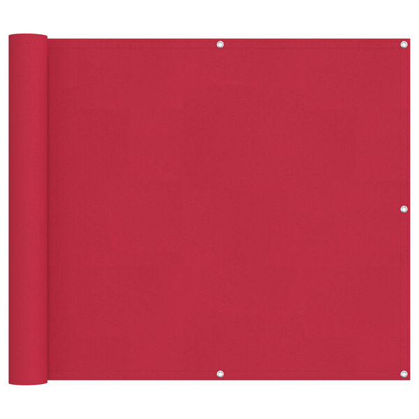 vidaXL Balcony Screen Burgundy 90 x 200 cm Oxford Fabric