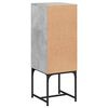 vidaXL Side Cabinet with Glass Doors Concrete Grey 35x37x100 cm