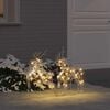 vidaXL LED Reindeers with 40 LEDs 2 pcs Warm White PET