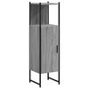 vidaXL Bathroom Cabinet Grey Sonoma 33x33x120,5 cm Engineered Wood